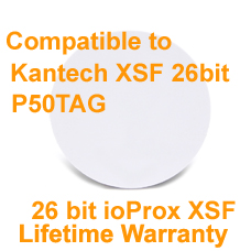 Proximity Key Tag Compatible with Kantech IoProx XSF 26bit P50TAG